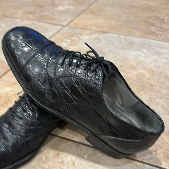 Lorenzo Banfi Man’s Italian Shoe Crocodile Dressing size 8 - Picture 5 of 16
